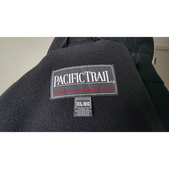 Pacific Trail Women's Jacket Coat Fleece Lining Parka Blue Size XL Vintage 90s - Picture 4 of 4